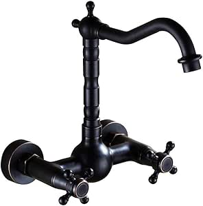 Grifo de lavabo montado en la pared grifo de lavabo frío y caliente de