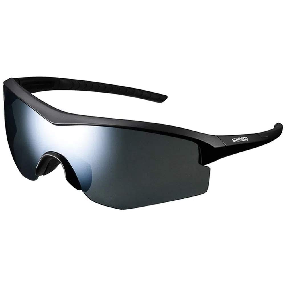 Shimano Spark Glasses - Matte Black - Smoke Silver Mirror Lense