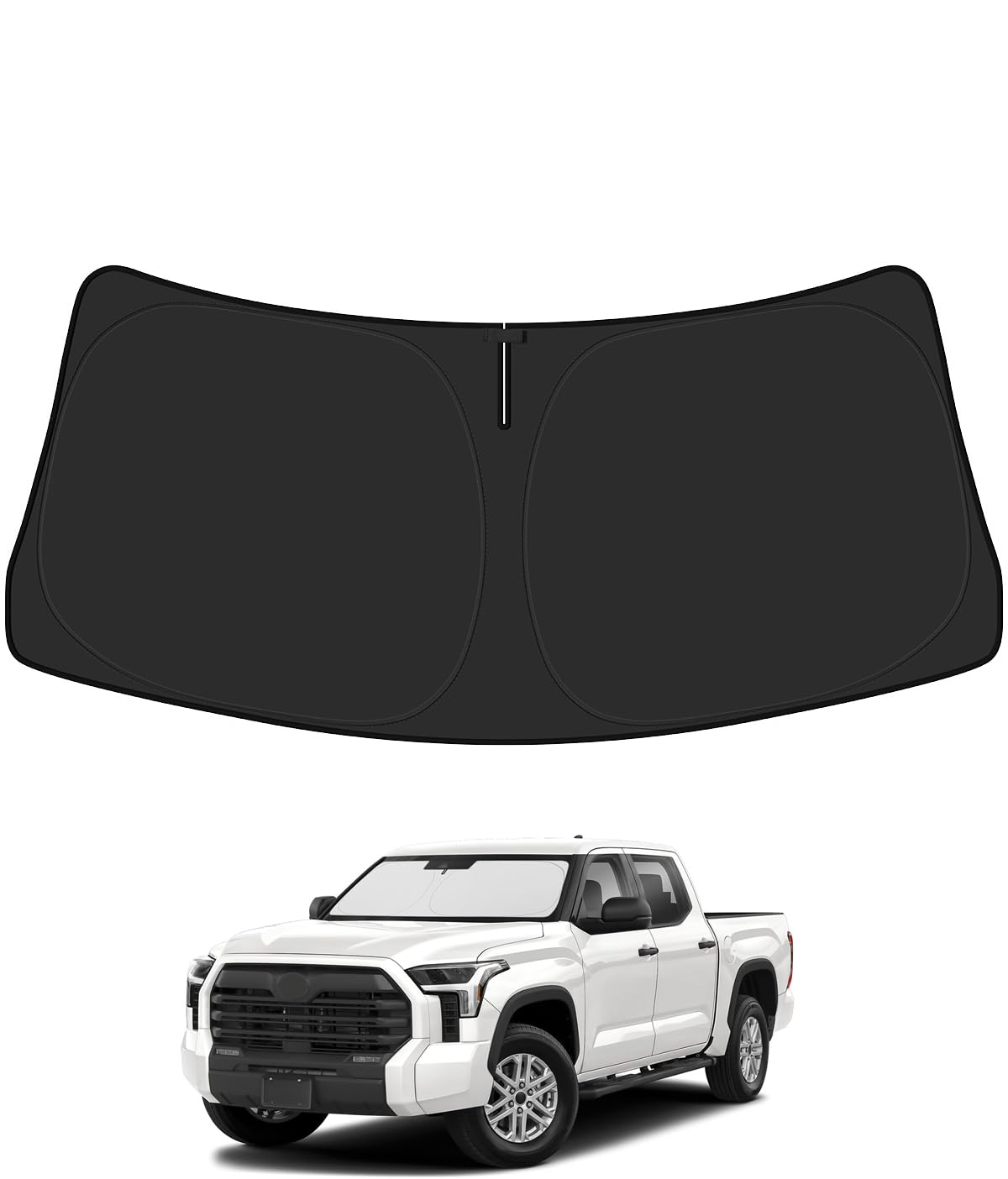 BIBLOZ Car Windshield Sun Shade for Toyota Tundra