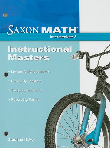 Saxon Math: Instructional Masters, Intermediate 3 at Amazon
