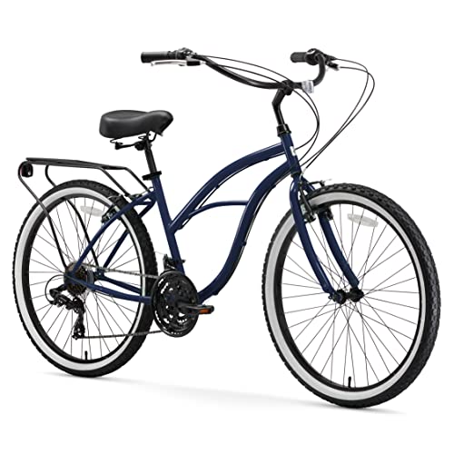 sixthreezero Around The Block Women's Beach Cruiser Bike, Hybrid
