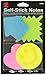 Advantus Self-Stick Notes, Assorted Designs, 50 Sheets per Pad, 4 Pads, Assorted Colors (Z21599)