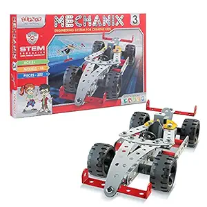 Zephyr Metal Mechanix - 3, Construction Toy,Building Blocks,Educational Toys,for 6+ yrs Boys and Girls, Multicolor