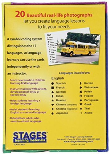 Stages Learning Lang-O-Learn Esl Vehicles Vocabulary Photo Flash Cards