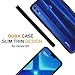 OUBA Huawei Honor 8X Case, [Shock Absorbing] Air Hybrid Slim fit Armor Shockproof Drop Protection Crystal [Clear] Back Protective Case + TPU Bumper Cover for Huawei Honor 8X - Black
