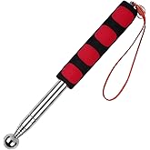 YiiSeeJo 115 CM Red Hollowing Drum Hammer Sound Detection Folding Stick,Thickened Rod Collapsible Baton for House Decoration Inspection