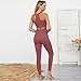 Hotexy Workout Set for Women 2 Pieces Outfits Seamless Yoga Leggings with Sports Bra Tank Top Gym Sets Matching Sets