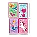Hallmark Girls Valentines Day Cards and Mailbox for Kids School Classroom Exchange, Unicorn and Friends (1 Box, 32 Valentine Cards, 35 Stickers, 1 Teacher Card)