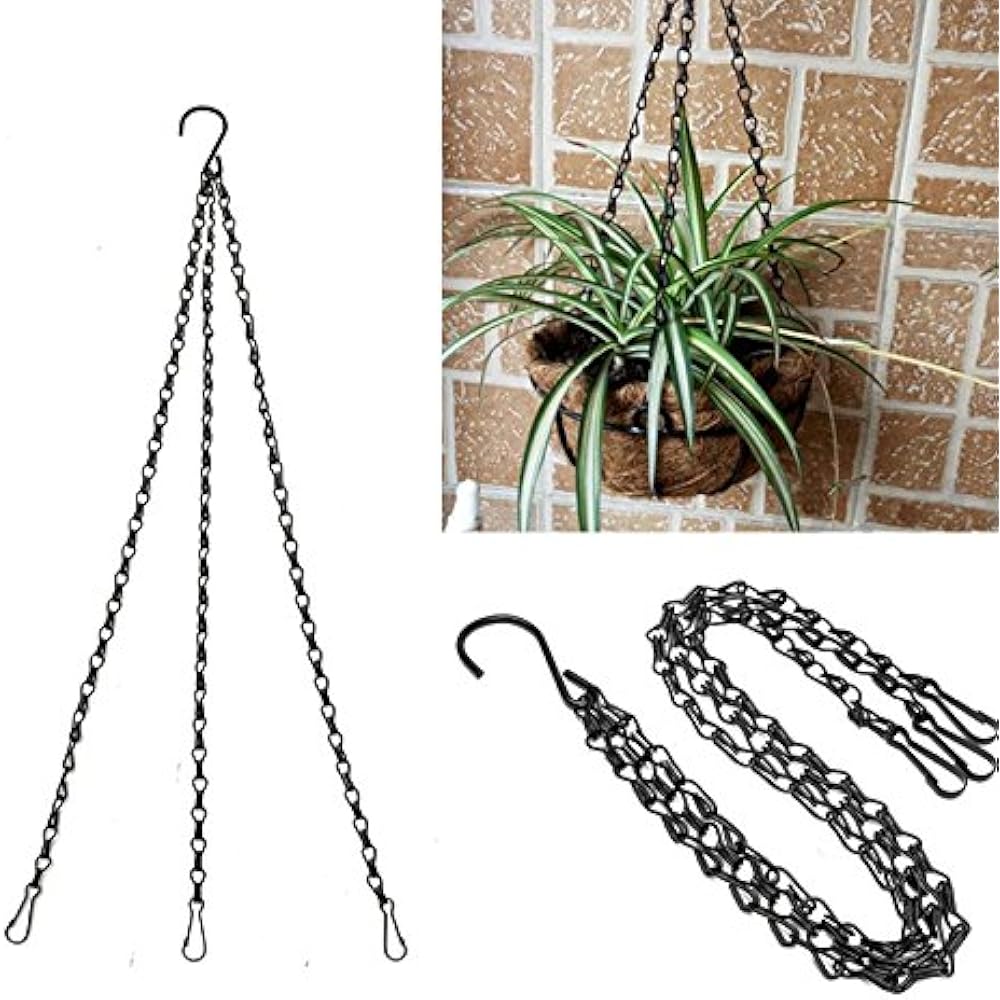 19.7 Inch Hanging Flower Basket Galvanized Replacement Chain Flowerpot