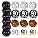Leo Home 80th Birthday Decorations Kit- Gold Glitter Happy Birthday Banner & Sparkling Celebration 80 Hanging Swirls-80th Anniversary Decorations