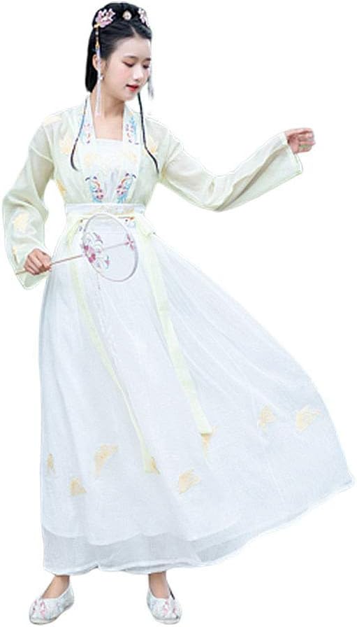 Women S Wei Jin Period Hanfu Ancient Dress Anime Cosplay Costumes Chinese Traditional Dress Halloween Party 3 Piece Set White M Amazon Co Uk Kitchen Home