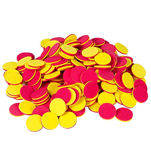 hand2mind Plastic TwoColor Counters, Red and Yellow Counters, Counting