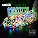 Lalapao Rope Lights 120 LED Solar Powered String Lights Christmas Fairy Decor Light with 8 Modes for Xmas Outdoor Indoor Tree Garden Patio Lawn Holiday Bedroom Wedding (Multi Color)