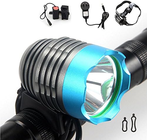 SUPERBRIGHT Bike Light LED Rechargeable Waterproof 1200lm Bicycle Headlight, Augymer Super Bright Mountain Road Bike Lights Cree Led Bicycle Headlamp Flashlight Suit For Cycling Riding Hiking Camping