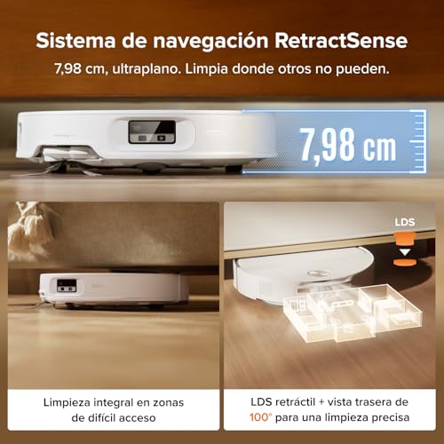 Qrevo Edge 2 Robot Aspirador Succión Extrema de 25000 Pa, Blanco