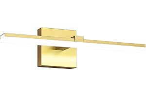 ZUZITO Dimmable Modern Gold Bathroom Light Fixtures 18 inch LED Vanity Light Bar Over Mirror for Bath