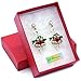 SoulBreeze Santa Clause Hat Candy Cane Pine Cone Holly Berry Christmas Jingle Bells Earrings