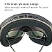 Kasliny Ski Goggles, Snow Goggles Snowboard Over Glasses Goggles for Men, Women & Youth - UV400 Protection and Anti-Fog - Double Grey Spherical Lens Comfortable for Skating Skiing Snowmobiles - Black