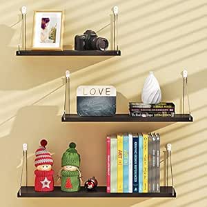 SHPEHP - Estantería Flotante de Pared de 3 Piezas, estantería Flotante