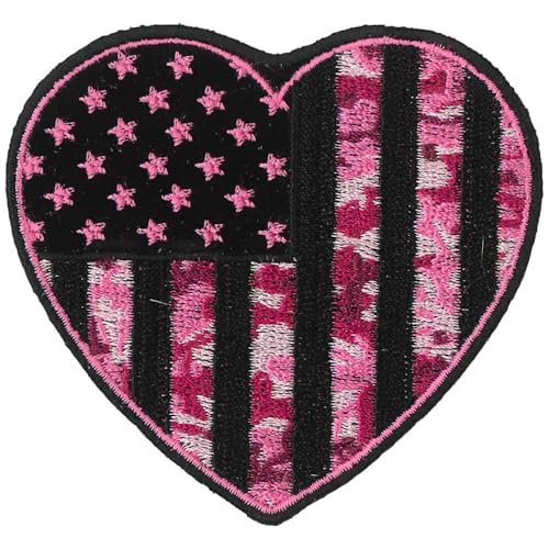 Milwaukee Leather Camo Heart 3" Patch - 3W X 3H