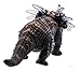 WolVol Walking Triceratops Dinosaur Toy Figure with Many Lights & Loud Roar Sounds, Real Movement (Battery Powered)