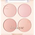 Dasique Blending Mood Cheek #09 Almond Vanilla | 4 Blendable Shades in Lightweight Smooth Powder | Vegan | Blush