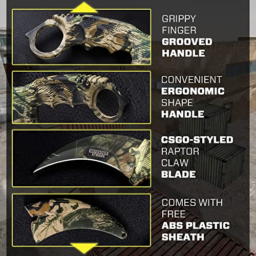 Karambit Knife Karambit Fixed Blade Knife Karambit Knives CSGO Raptor Claw Knifes with