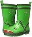 Kidorable Boys Frog Rubber Rain Boots, Green, 10 M US Toddler