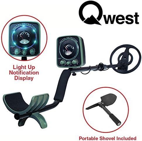 New LED 50" Metal Detector Kit w/ Shovel Deep Treasure Hunter Waterproof Coil