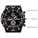 Yan's 7 in 1 Paracord Bracelet Watch with 3.6 meters Paracord Rope, Compass, Thermometer, Whistle, Rope Cutter, Fire Starter Scraper, Flint (Black)