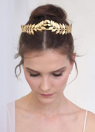 Amazon Com Kercisbeauty Greek Leaf Crown Headband