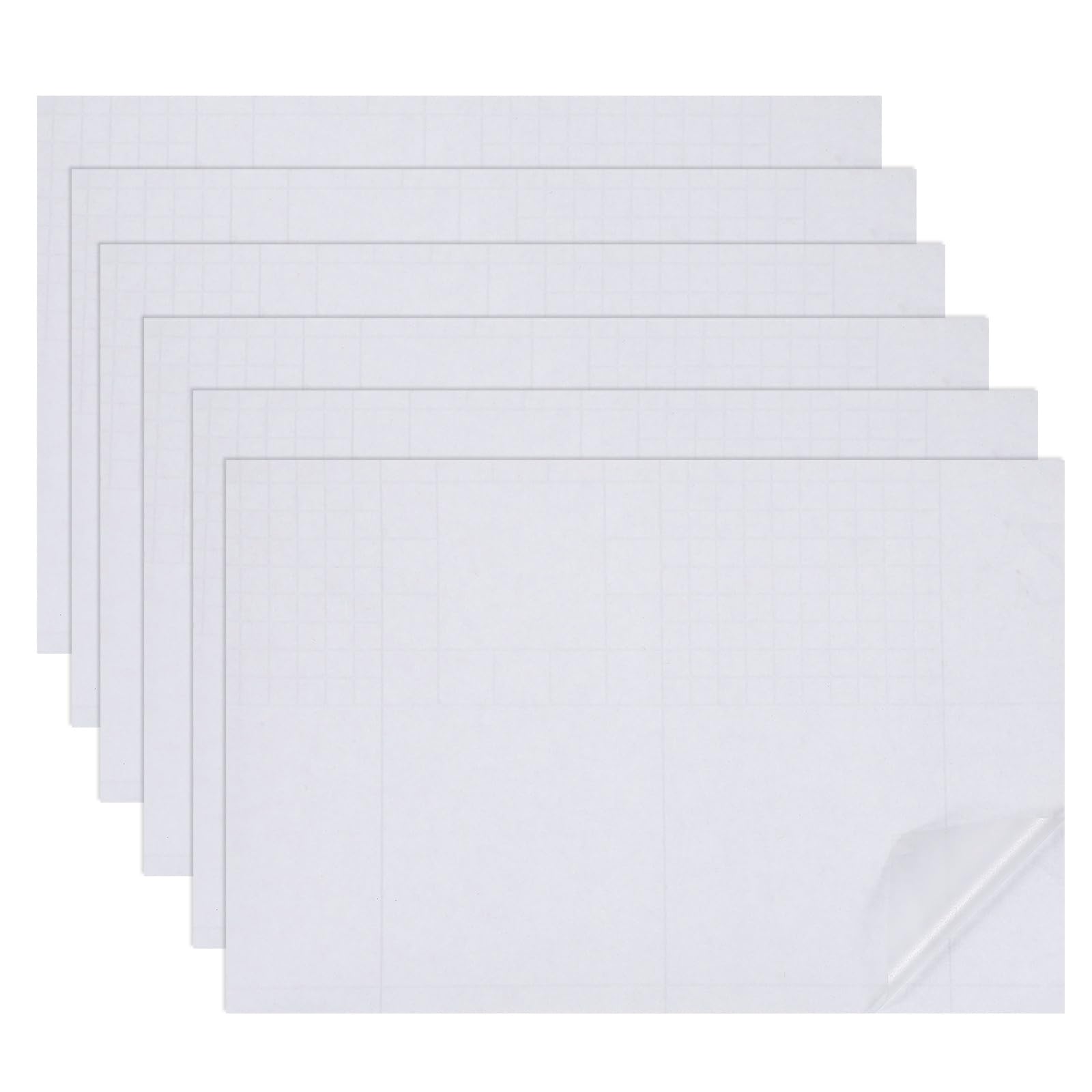 sourcing map 6 Sheets Miniature Dollhouse Wallpaper, Self-Adhesive PVC Flooring Wall, Mini Wall Decor for Dollhouse Sand Table Model Accessories 11.81 x 7.87 Inch (Light Gray)