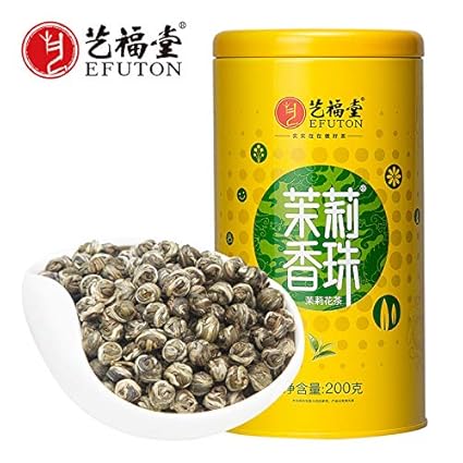 Amazon Com Auairr 茶叶茉莉香珠茉莉花茶18新茶散装特级茉莉龙珠浓香型0g Grocery Gourmet Food