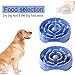 Slow Feeder Dog Bowl Anti Choking Slow Eating Drinking Pet Feeder Bowl Anti-Gulping Non-Skid Interactive Bloat Stop Dog Bowl Use Eco-friendly Anti-Static and Anti-Dust PP Material (Large, Blue)