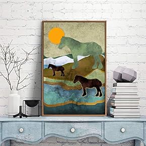 Framed Canvas Wall Art for Living Room, Bedroom City and Landscape Canvas Prints for Modern Home Decoration Ready to Hang - 16"x24" inches