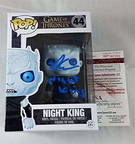 Richard Brake "THE NIGHT KING" SIGNED FUNKO POP VINYL Game of Thrones PROOF COA JSA 352
