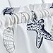 OREMILA Tier Curtains for Kitchen Windows Starfish café Curtains, 1 Pair 27