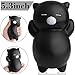 Outee 5.3 Inch Jumbo Cat Squishies Slow Rising Toys Cat Kawaii Squishies Soft Slow Rising Squeeze Toys, Black