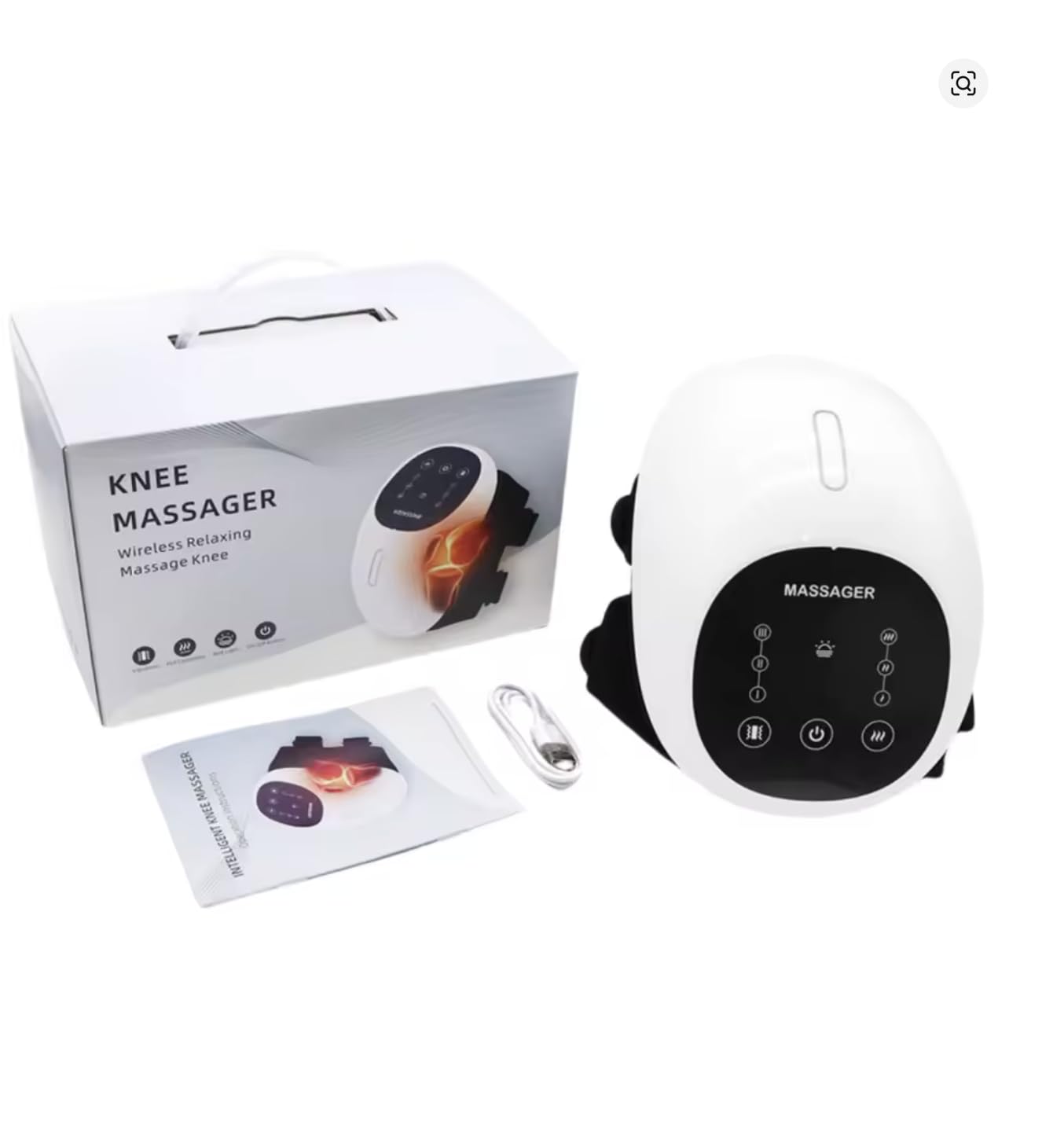 Photo 1 of MSFOOT World's First 360° kneading Knee Massager with 1-Second Heat - Cordless Red Light Therapy for Joint Comfort, 3 Intensity Levels, Perfect for Athletes, Seniors & Active Adults