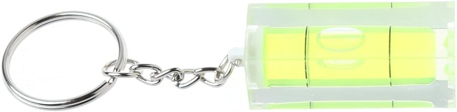 qiulip Mini Square Spirit Level Key Ring Key Chain Tool Gadget Fr Photo Wall Hanging TV