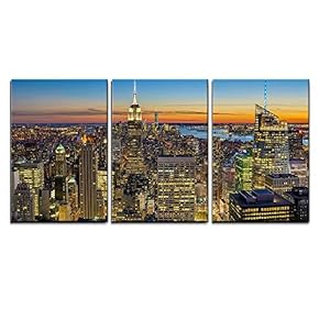 New York City Skyline with Urban Skyscrapers at...