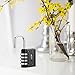 Combination Lock INLIFE 4 Digit Padlock Safe Protection for Suitcase Travel Bag Backpack Filing Cabinets Toolbox (Black)