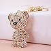 Car Keychain!Full Rhinestone Exquisite Animal Little Tiger Keychain Charm Bag Key Chain Holder Women Handbag Jewelry (tiger D)