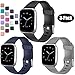 Wepro Compatible with Fitbit Versa 2 Bands for Women Men, Strap for Fitbit Versa Bands for Women Men, Replacement for Fitbit Versa Lite Bands for Women SmartWatch, Large, Black, Gray, Blue