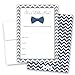 MyExpression.com LLC 24 Cnt Little Man Bow Tie Fill-in Baby Shower Invitations (Navy)