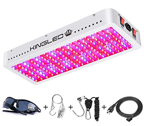 King Plus 2000W Double Chips LED Grow Light Full Spectrum for Greenhouse and Indoor Plant Flowering Growing (10w LEDs)