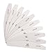 Makartt Zebra Nail File Washable Double Sided Emery Board 10 Pieces 150 150 Grit