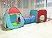 Kids Playhouse Tent with Tunnel Set,PortableFun Outdoor Indoor Bounce Playhouse Ball Tent Toys for Toddlers Child(Ball Pits Not Included)