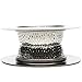JXJ Set of 2 Stainless Steel Kitchen Sink Strainer with Handheld Design,Large Wide Rim 4.3