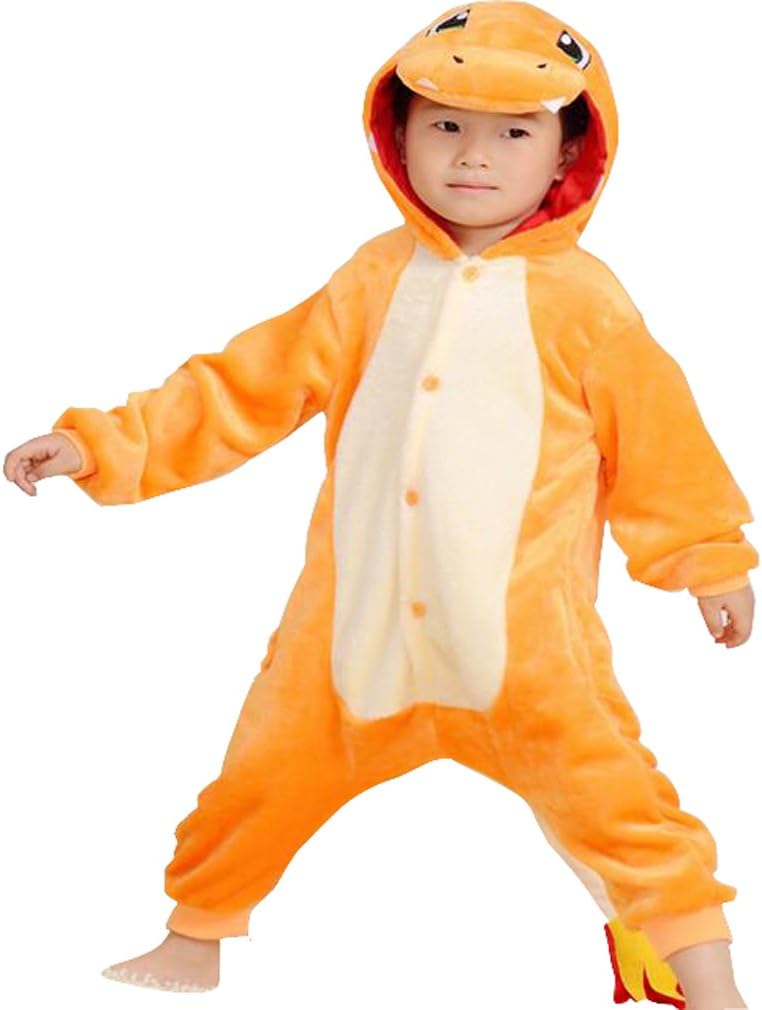 Kids Charmander, Halloween Xmas Cosplay Costumes Cartoon Pajamas